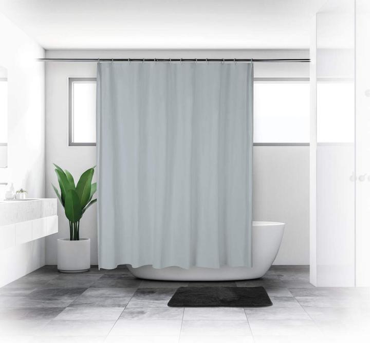 Produktbild Beldray LA028268LGRYUFFEU7 Antibac Shower Curtain Gray (180 x 180 cm)