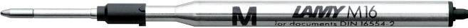 Produktbild Lamy Kugelschreibermine M16, dokumentenecht, Strichstärke B 0,8 mm oder Strichstärke M 0,6 mm, bl... (1 Stück, Schwarz, 0.60 mm)
