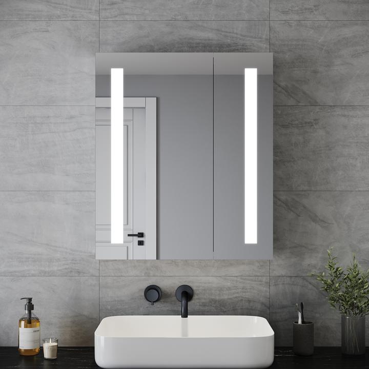 SONNI LED-Spiegelschrank (70 x 60 cm)
