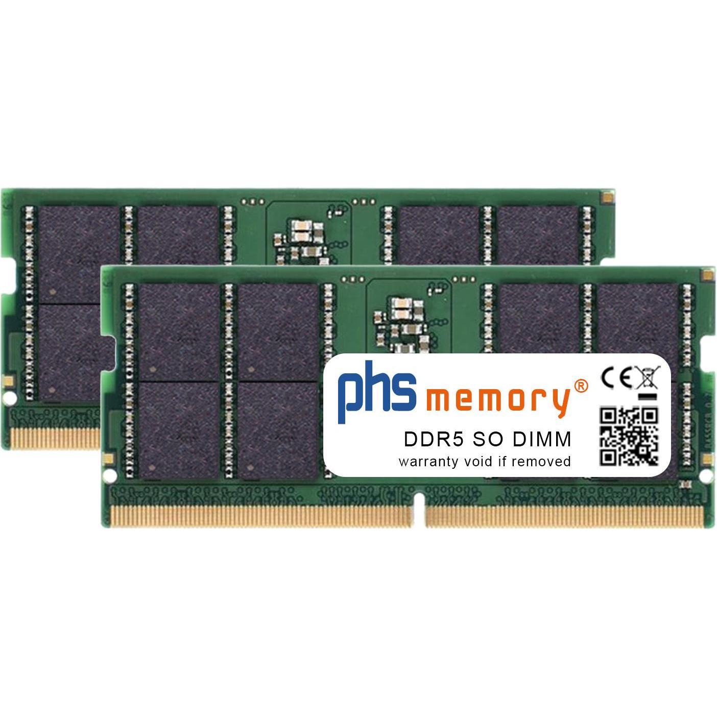 PHS-memory RAM passend für MSI Raider 18 HX A14VHG-245NL (2 x 32GB), RAM Modellspezifisch