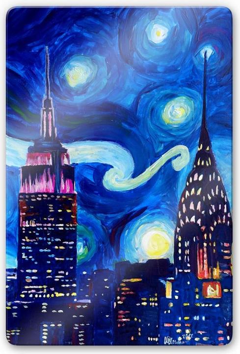 Produktbild Trenddeko Bleichner - New York bei Nacht (40 x 60 cm)