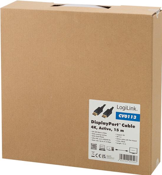 Image du produit LogiLink DisplayPort — DisplayPort (15 m, DisplayPort, 1.2)