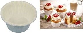 Immagine prodotto Papstar Pirottini di carta per muffin bianchi 20s Carta pergamena di ricambio Diametro 50 Teglia per muffin (5 cm)
