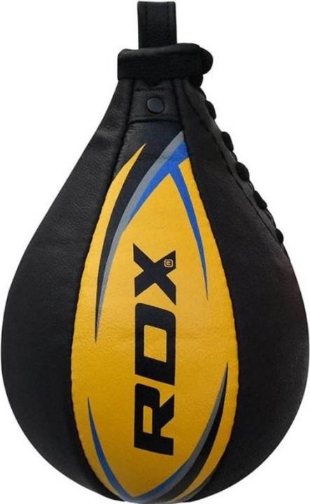 Actual product image Rdx Speed Ball Yellow Leather (20 cm)