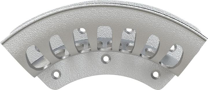 Actual product image Riegler Hose holder aluminium maxi unlacquered. W389xH180/174xD188mm