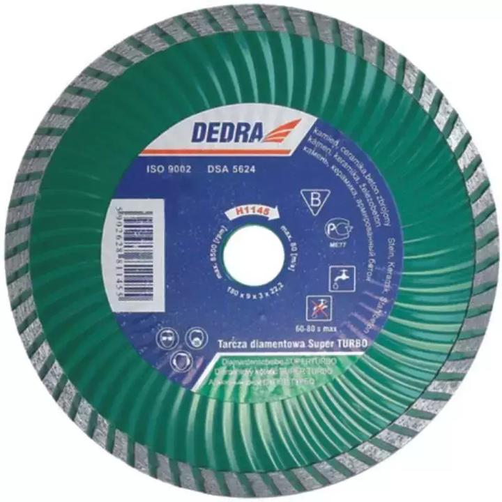 Actual product image Dedra Super Turbo diamond cutting disc for cutting reinforced concrete 150 mm H1144