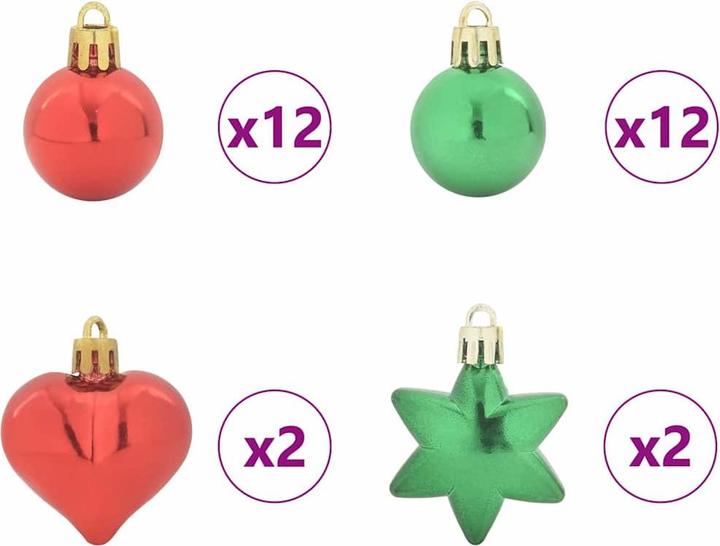 Produktbild vidaXL Weihnachtsornament (40x)