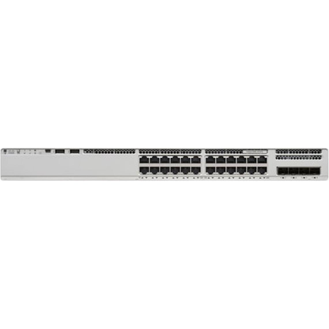 Cisco CATALYST 9200L 24-PORT POE+ (24 Ports), Netzwerk Switch, Grau
