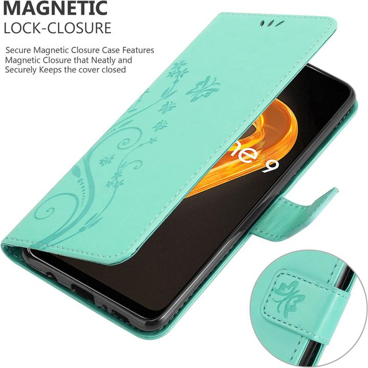 Image du produit Cadorabo Étui Flower Book pour Realme 9 4G / 9 PRO+ (Realme 9 4G, Realme 9 Pro Plus)