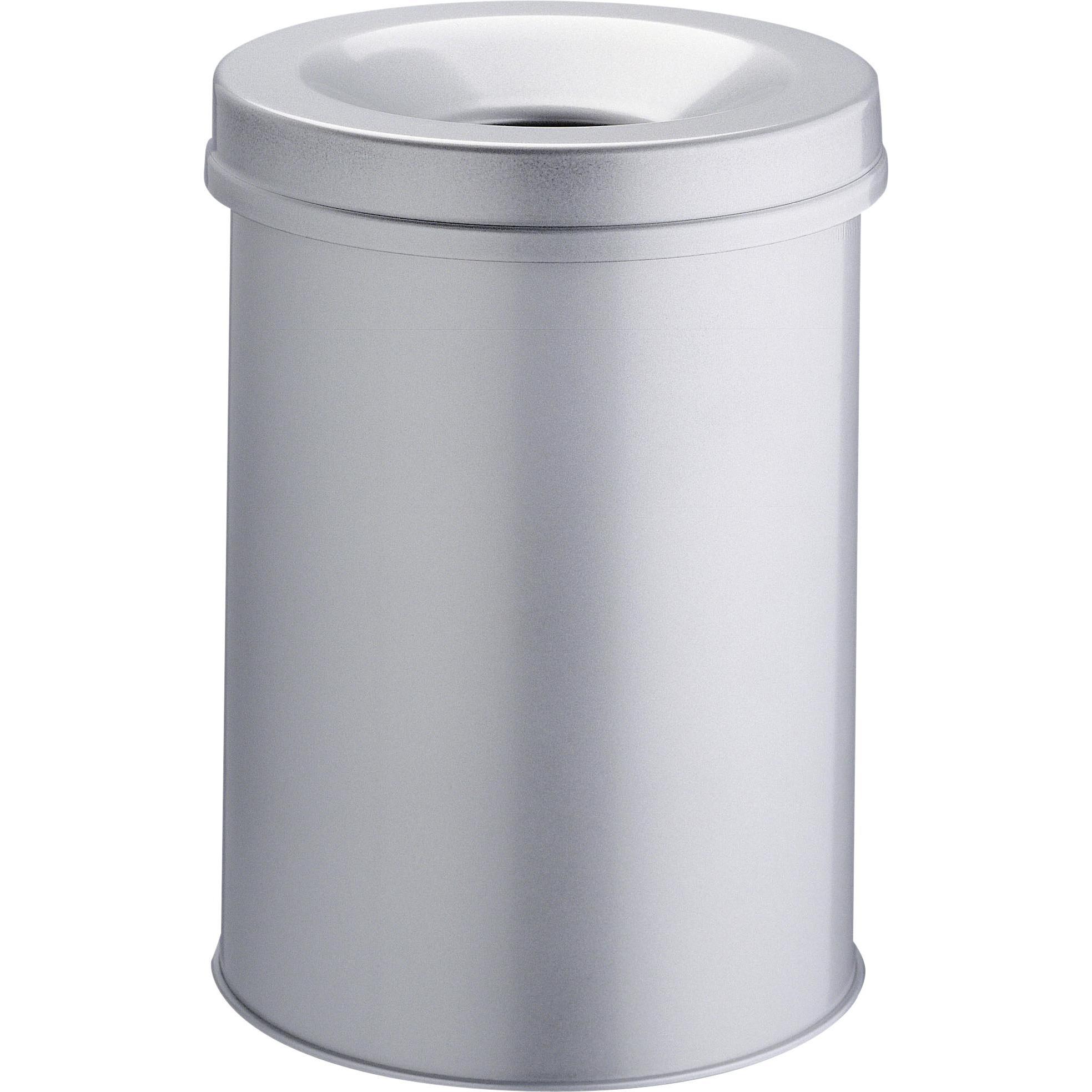 Durable Papierkorb Safe rund 15, Abfalleimer, Grau