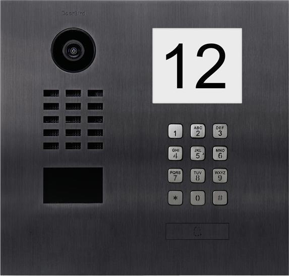 Doorbird D2101IKH Videocitofono IP LAN Unità esterna in acciaio inox V2A (spazzolato), look titanio (Ethernet)