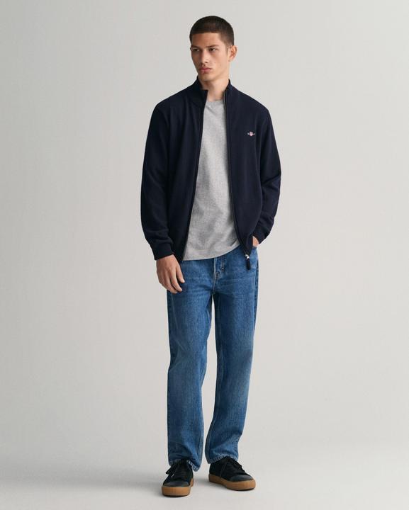 Produktbild GANT strickjacke mit zipper superfine lambswool (XL)