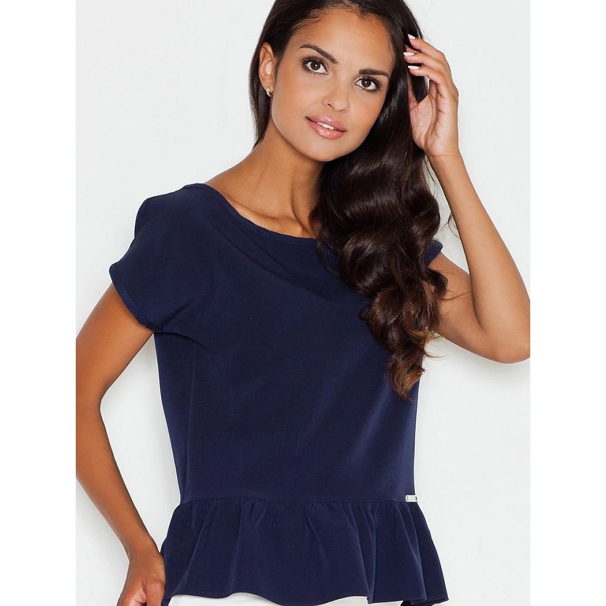 Figl, Damen, Bluse, Bluse, Blau, (XL)