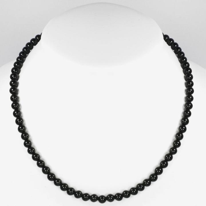 Bijouteria Steinkette (Edelstahl, Onyx, 60 cm)