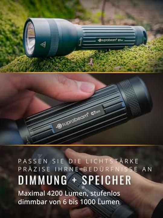 Actual product image Suprabeam Q7xrs rechargeable torch - 4200 Lm (15.80 cm, 4200 lm)