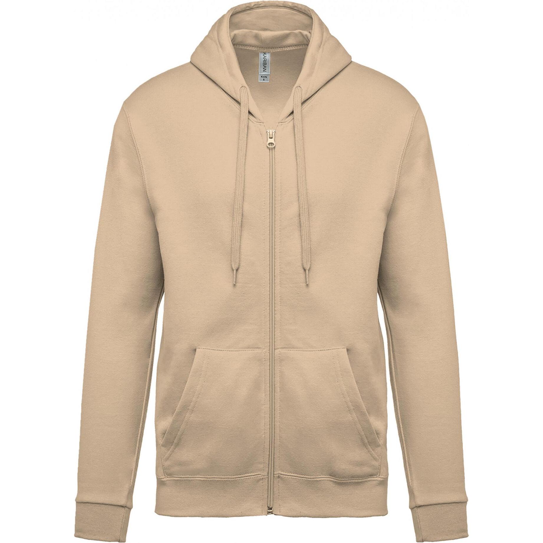 Kariban, Pullover, Kapuzenjacke, Beige, (M)