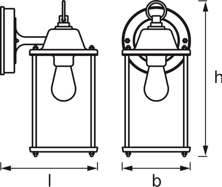 Produktbild Osram ENDURA® CLASSIC LANTERN Square S E27 (E27, IP23)