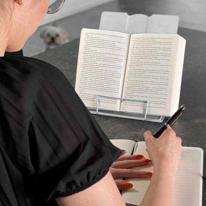 Actual product image Intirilife Reading stand Height-adjustable book stand for school office desk