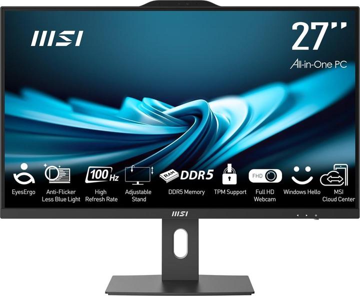 Produktbild MSI Komputer PRO AP272P 14M-886XEU Intel Core i7-14700 27inch FHD 16GB 1TB SSD NOOS Black (1000 GB, 16 GB, Intel Core i7-14700)