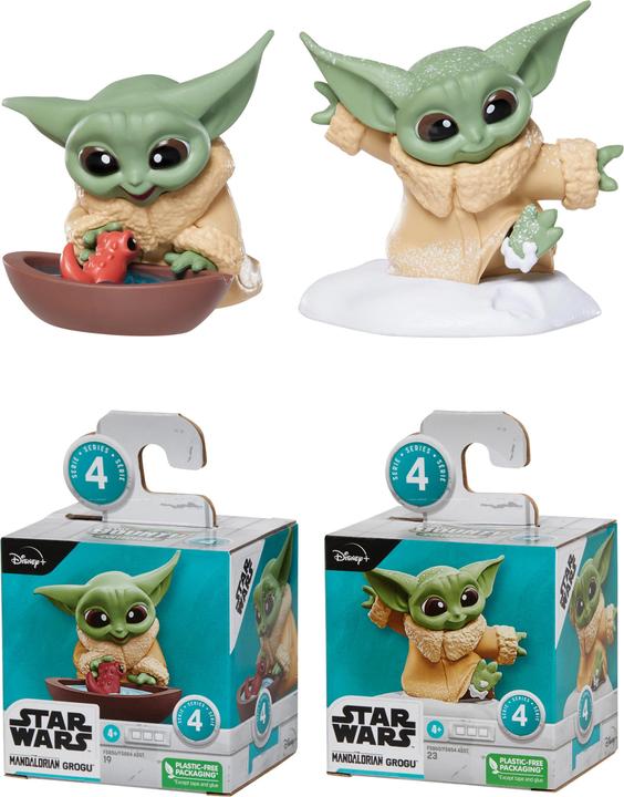 Produktbild Hasbro The Bounty Collection Serie 4 Grogu 2er-Pack, Kaulquappen-Freund und Schneewanderung, für