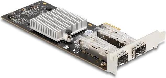 Actual product image Delock PCI Express x1 card to 2 x SFP Slot Gigabit LAN i350 (Mini PCI Express)