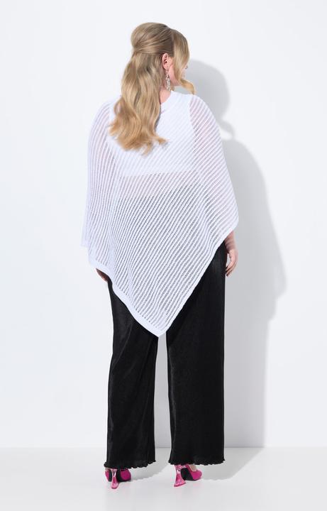 Actual product image Miamoda Poncho, oversized, Glitzer-Strick, Zipfelsaum (50, 52, 54, 56)