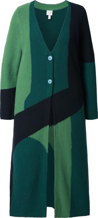 Image du produit Ulla Popken Cardigan long à col en V, matière texturée en coton bio (54)