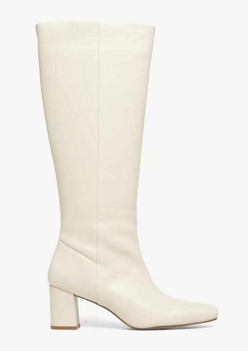 Comma Stiefel Lederstiefel mit Blockabsatz