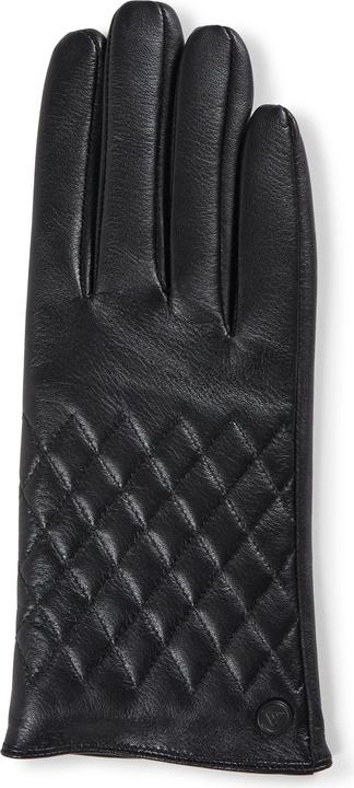 Actual product image Cash-Mere Lederhandschuhe mit caro style und Touchscreen tauglich (L)