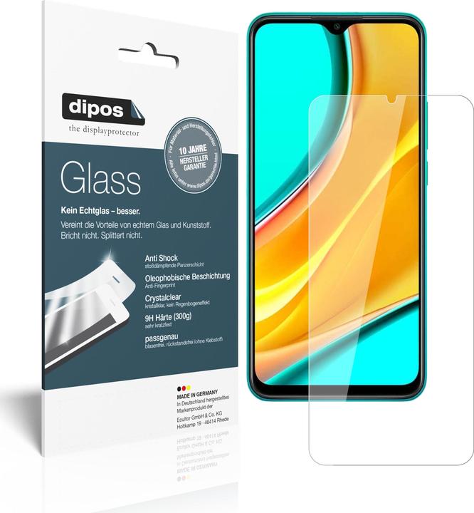 Produktbild Dipos Displayschutz Anti-Shock (2 Stück, Xiaomi Redmi 9)
