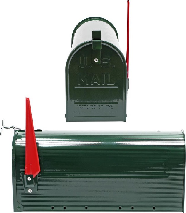 Produktbild Wiltec Set US Mailbox 180x220x480mm amerikanischer Briefkasten Ständer