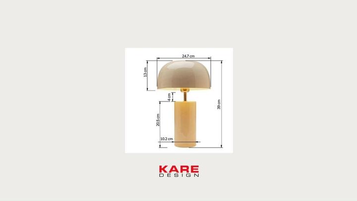 Produktbild Kare Design Tischleuchte Loungy Ecru Weiss 38cm