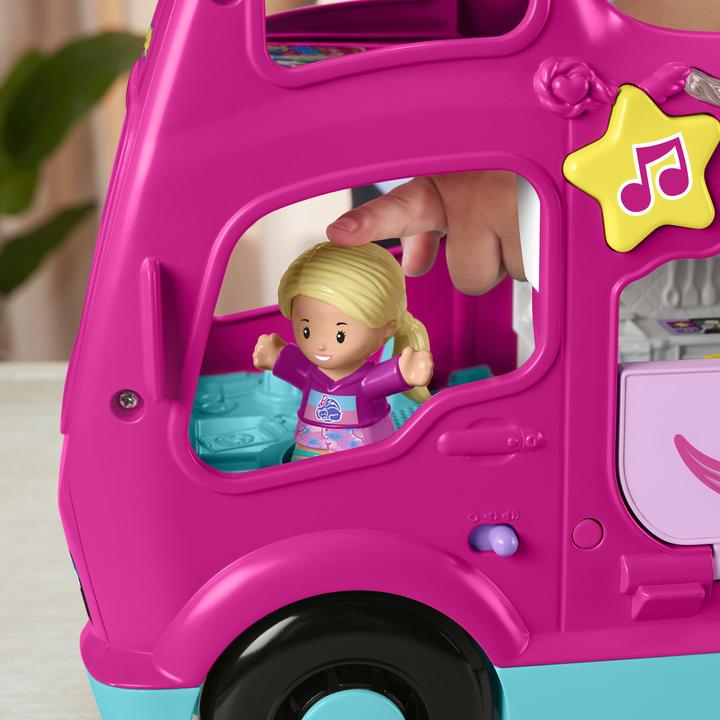 Actual product image Fisher-Price Little People Barbie Little Dreamcamper playset with lights and sounds, 2 figures (85)