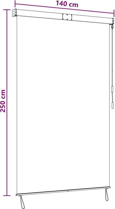 Produktbild vidaXL Outdoor Rollo (140 x 250 cm)