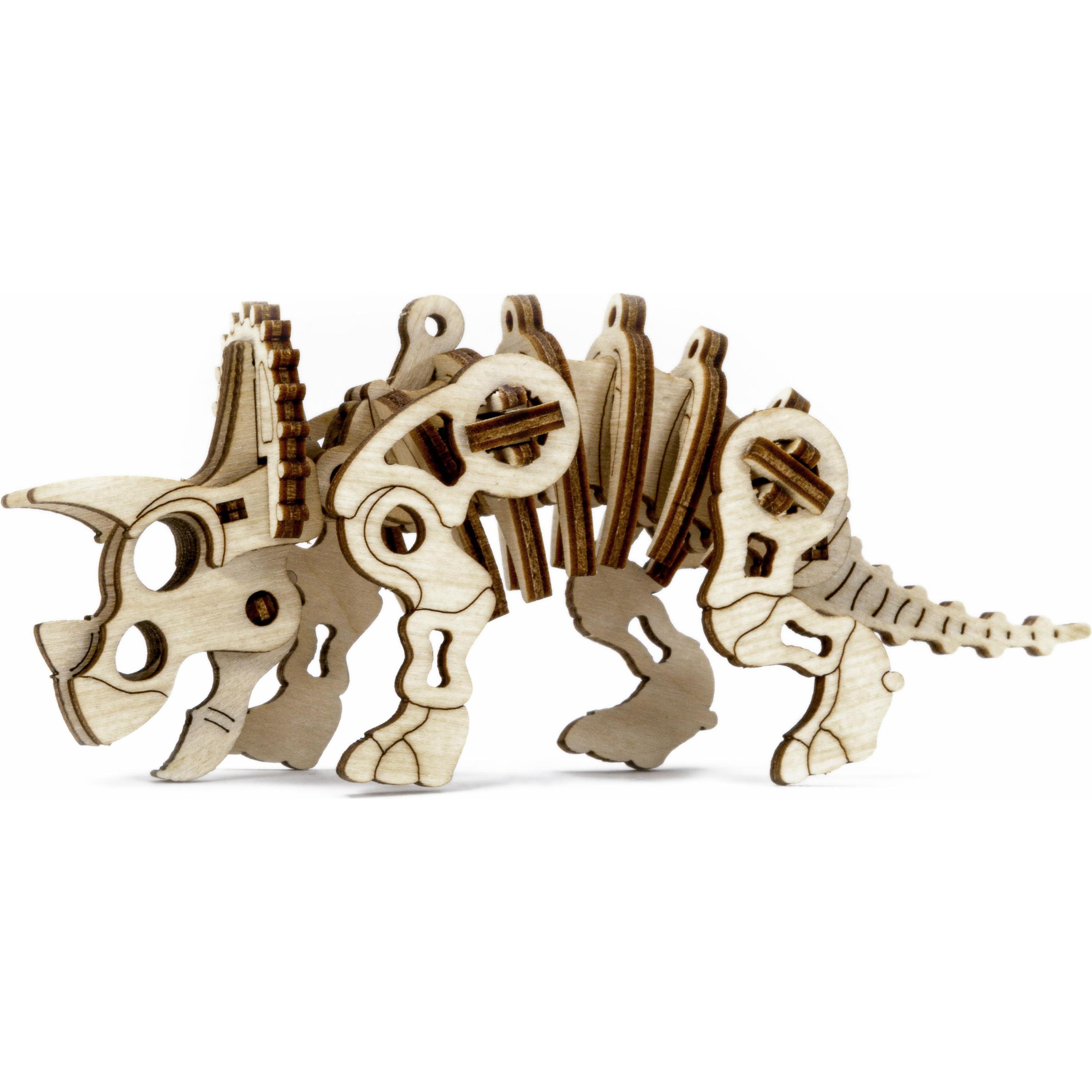 WoodenCity Bausatz Dinosaurier Triceratops