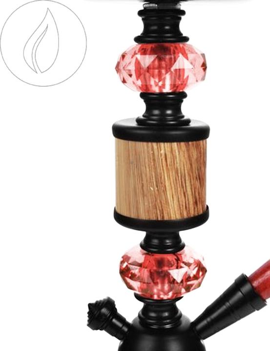 Actual product image Moosmayr Shisha Woody Red 35cm 1x connection. (35 cm)