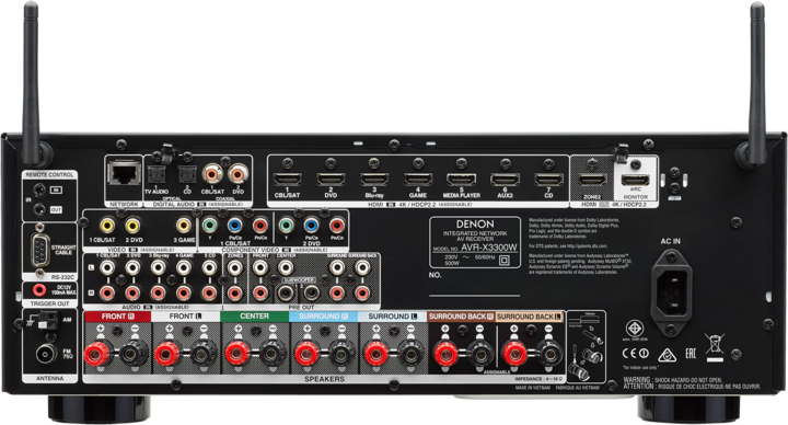 Immagine prodotto Denon Avr-X3300w (7.2 canali, FM)