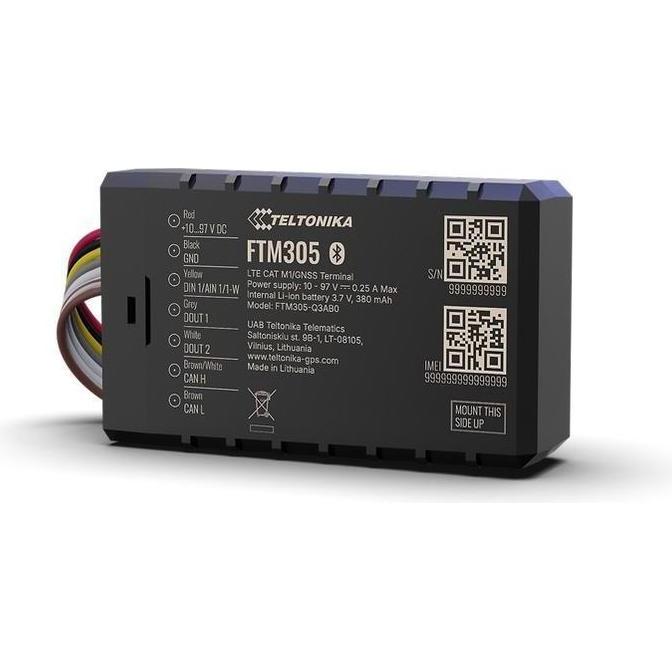 Teltonika, Accessori per navigatore GPS, E-Mobilitäts-Tracker mit 4G LTE Cat M1 und CAN-Auslesung, IP67