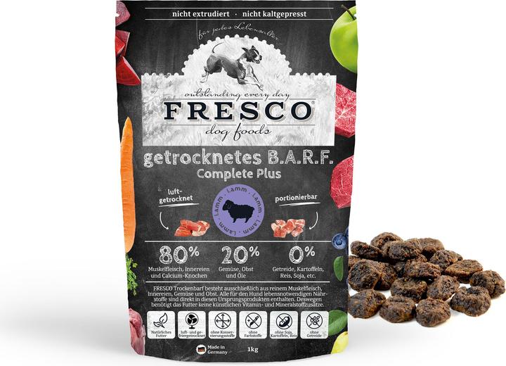 Image du produit Fresco Aliment sec BARF Complete Plus Agneau 1 kg (Senior, Adulte, Junior, 1 pcs, 1000 g)