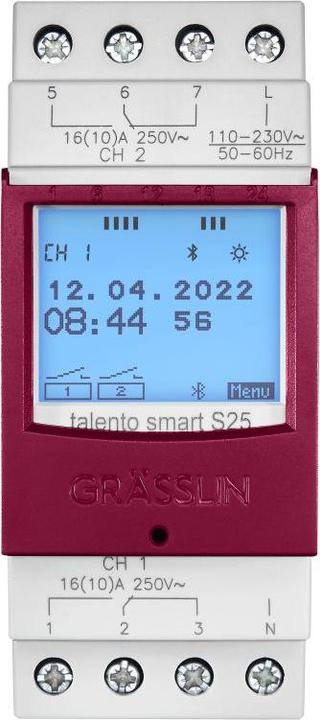 Immagine prodotto Grässlin Timer digitale AMD talento smart S25, 2 canali 110/230VAC