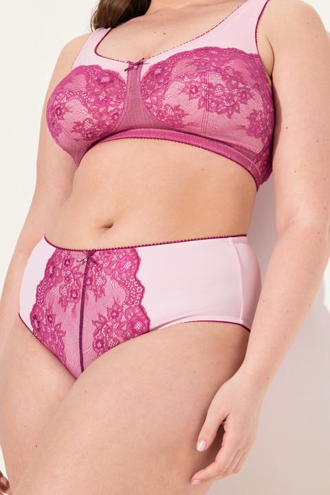 Produktbild Ulla Popken Midislip, Mesh, Spitze, Mikrofaser, höher geschnitten (46, 48)