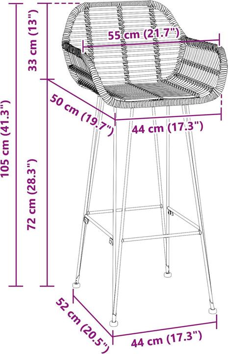 Immagine prodotto vidaXL Barstuhl