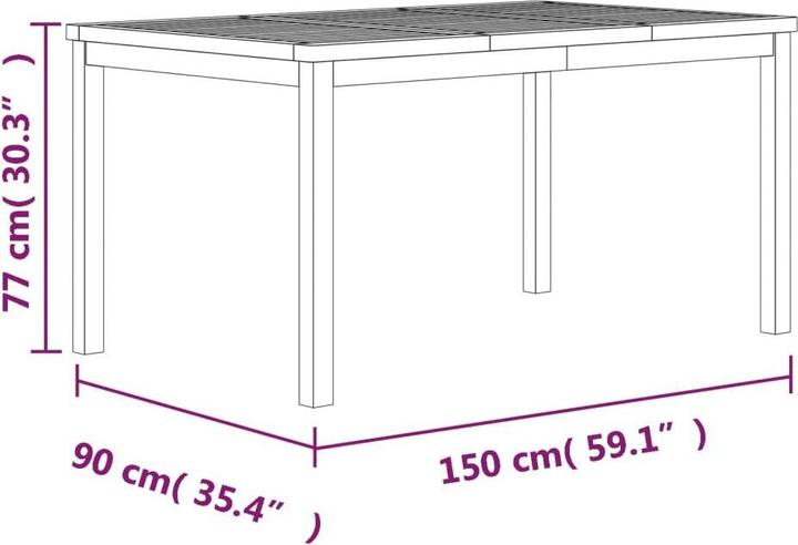 Produktbild vidaXL Garten-Essgruppe