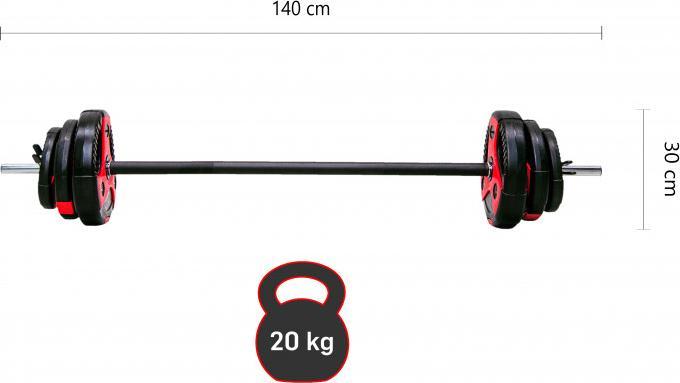 Actual product image Gymstick Pump Set (2 x 5 kg, 2 x 2.5 kg, 2 x 1.25 kg)