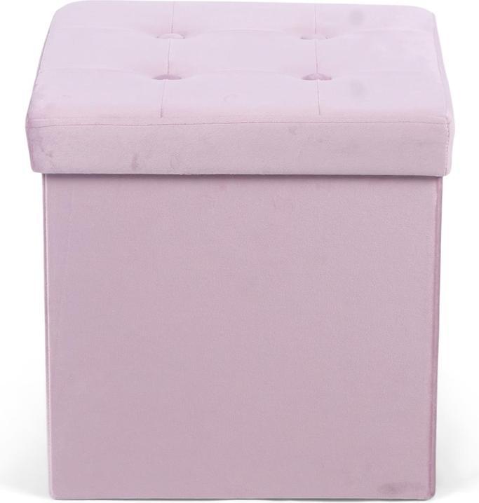 Image du produit Domoletti Pouf, pink, 38 cm x 38 cm x 38 cm
