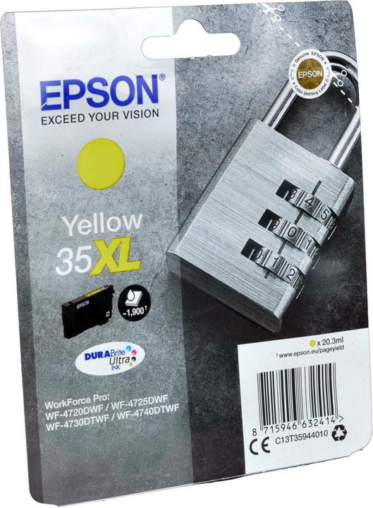 Actual product image Epson 35XL DuraBrite Ultra (Y)