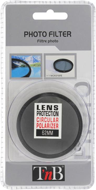 Image du produit T'nB Filtre polarisant pour appareil photo 62mm (62 mm, Filtre polarisant)