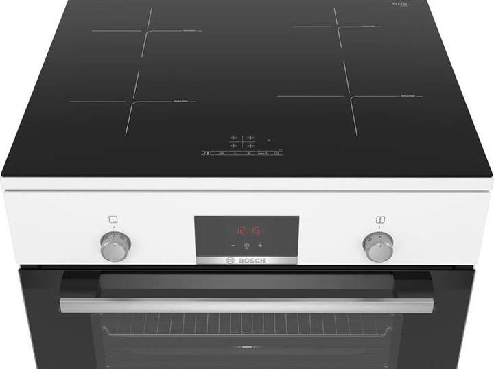 Produktbild Bosch Hausgeräte HLN39A020 cooker Freestanding cooker Zone induction hob White A