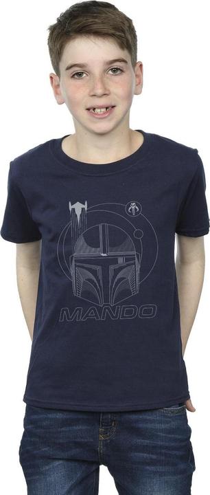 Produktbild Star Wars The Mandalorian Rings Helmet TShirt Jungen (128)