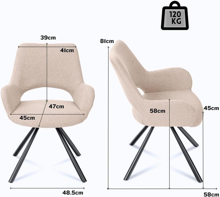 Actual product image Meuble Cosy Beth Fabric Light Brown